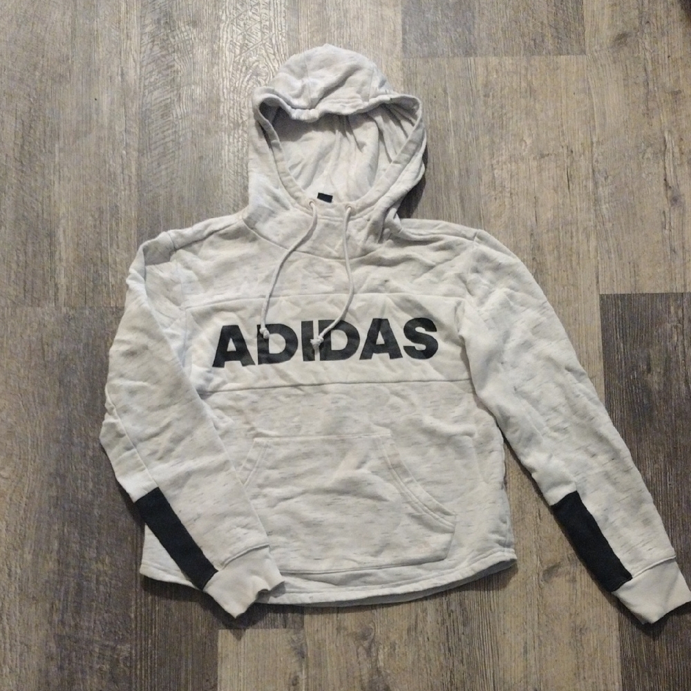 Adidas Black and White Hoodie